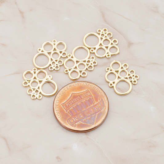 Bubble Pendant, 2 Pc on warm marble background (PD.490)