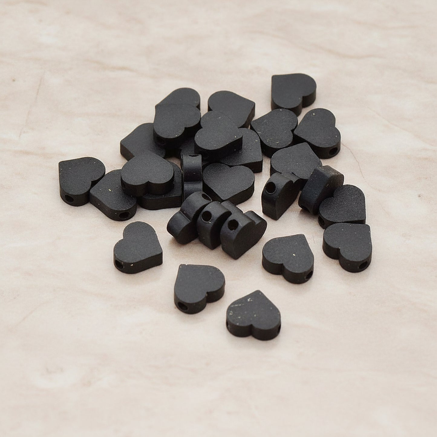 Sharpen Heart Metal Bead, 6 Pc (BD.919-02)