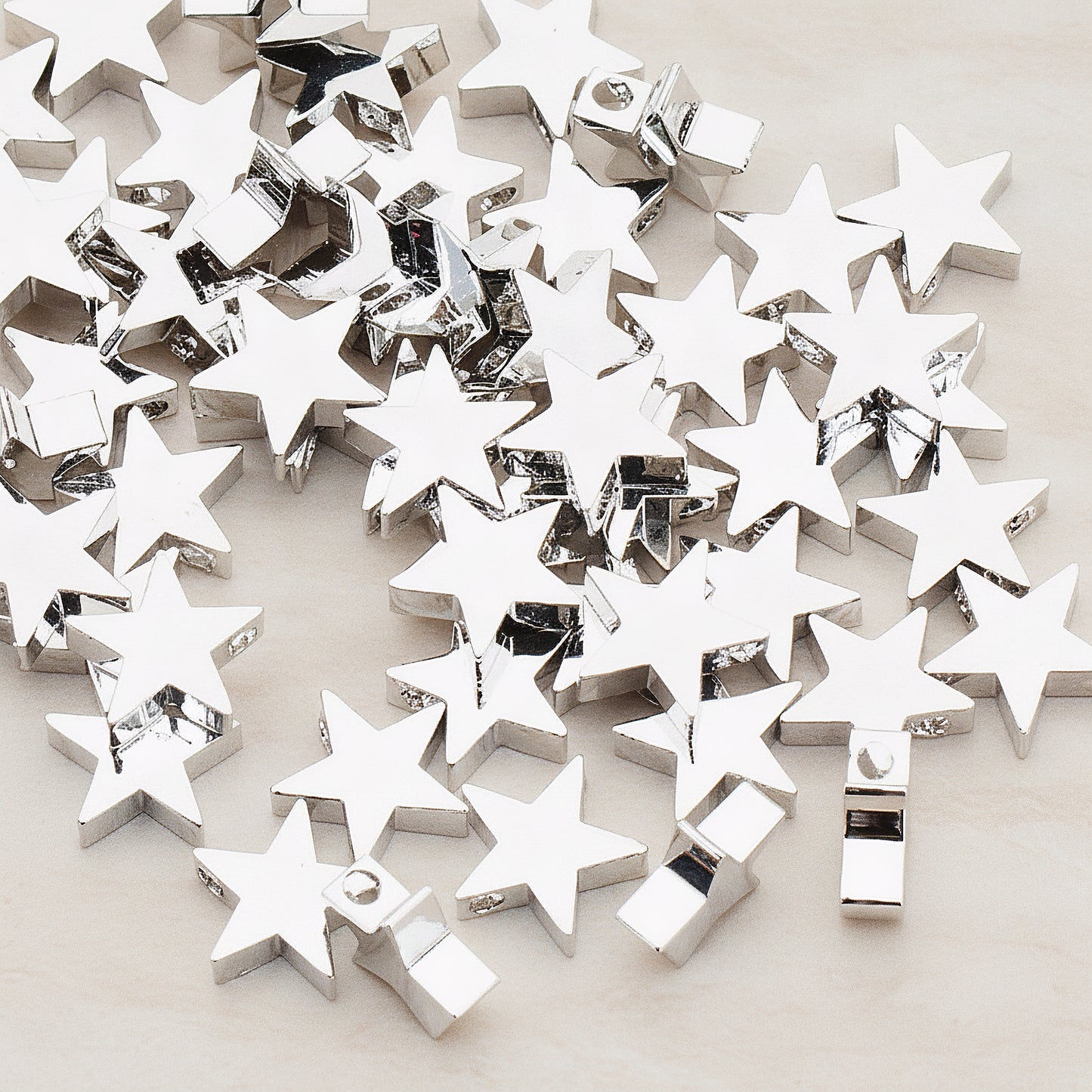 Sharpin Star Metal Bead, 6 Pc (BD.923-02)