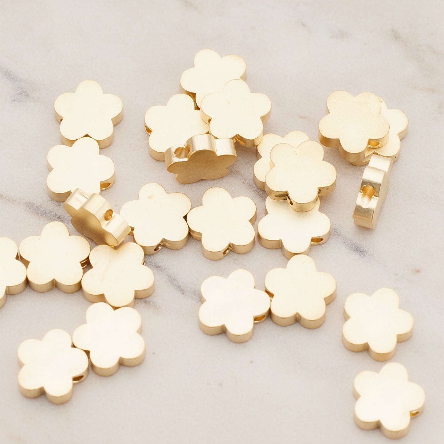 Large Cloud Flower Metal Bead, 4 Pc (BD.942-02)