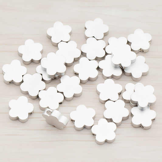 Large Cloud Flower Metal Bead, 4 Pc (BD.942-02)