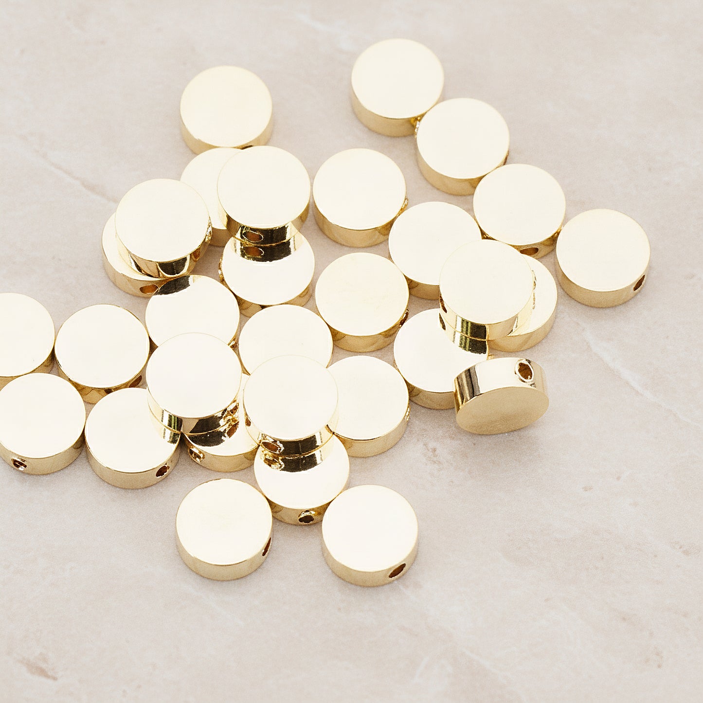 Sharpin Round Metal Bead, 6 Pc (BD.943-02)