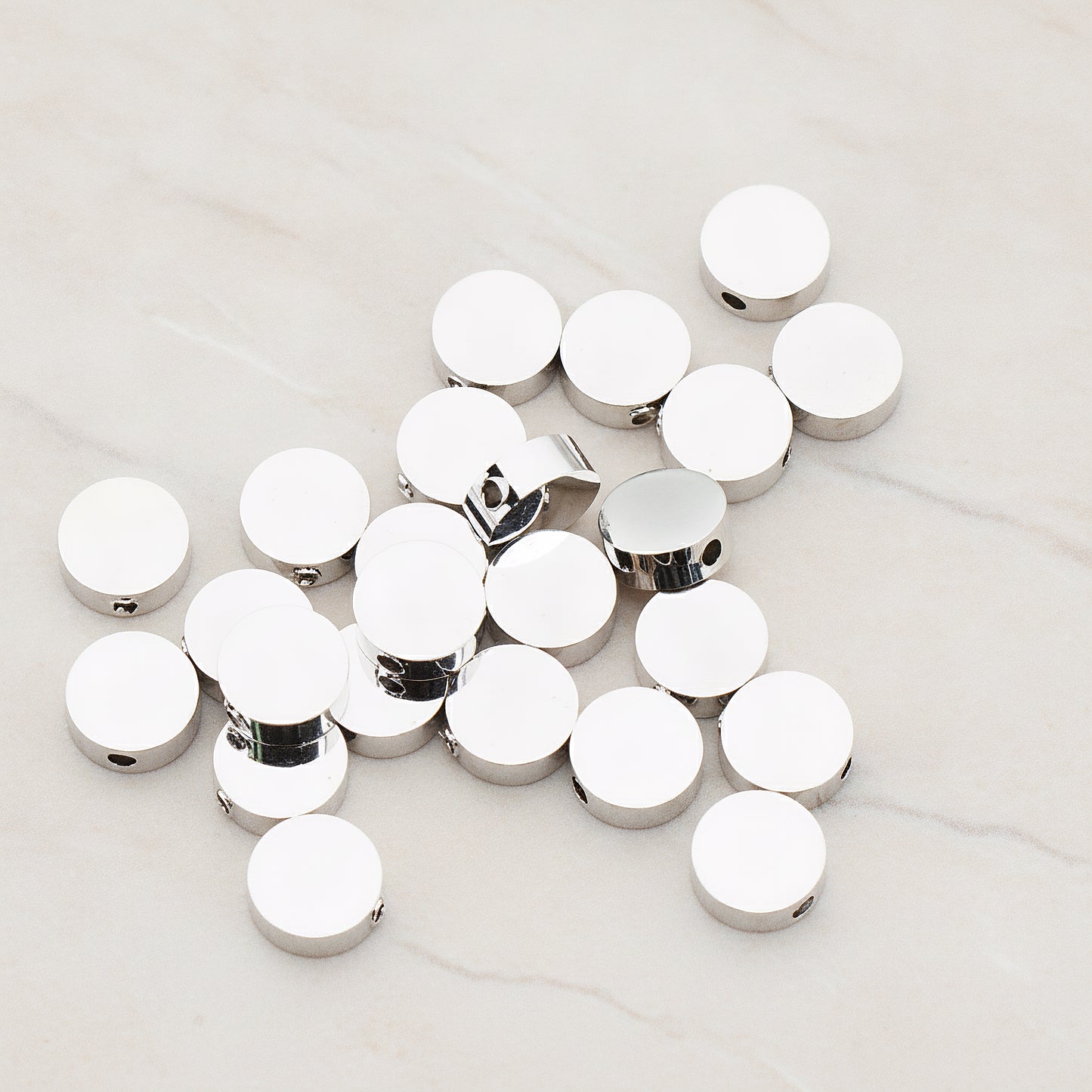 Sharpin Round Metal Bead, 6 Pc (BD.943-02)