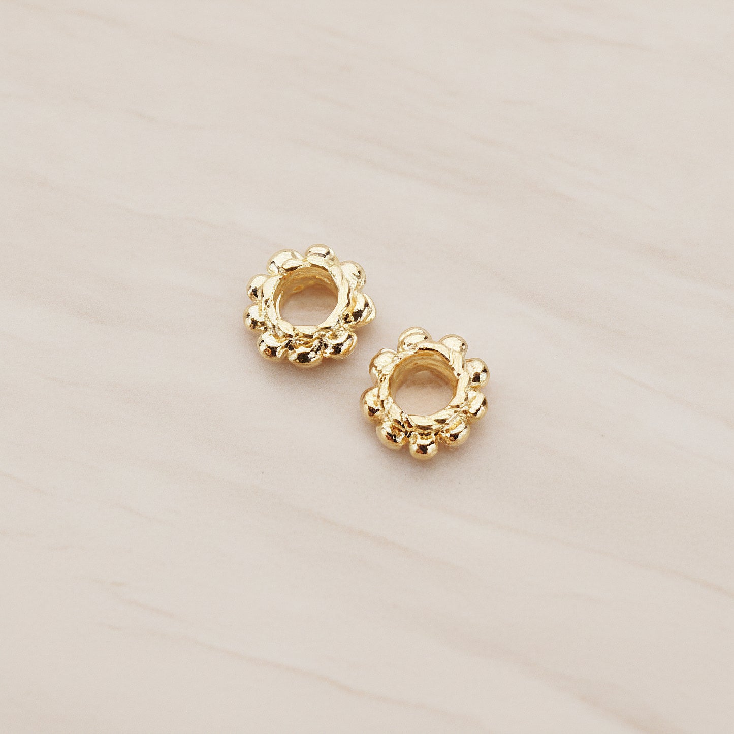 Dottend O Link Metal Bead 5mm, 10 Pc - Glossy Gold (BD.954)