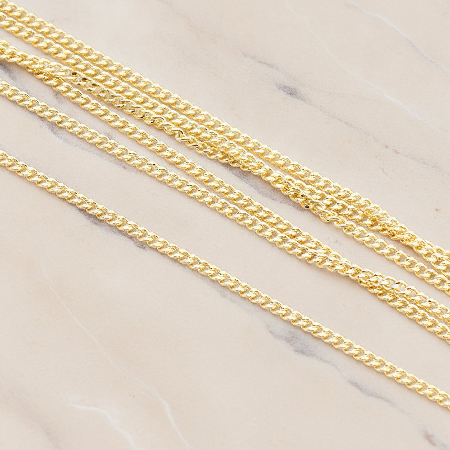 Small Flattened Twisted Chain, 1 Meter (CH.004)