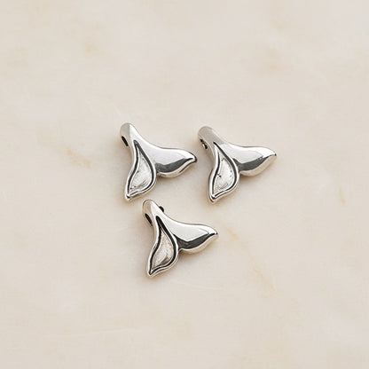 Dolphin Tail Surgical Steel Pendant, 1Pc - detail view 1 (SG.214)