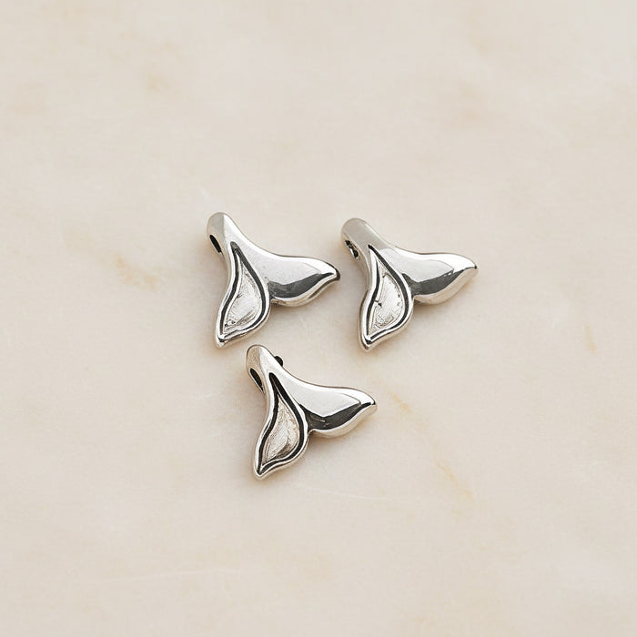 Dolphin Tail Surgical Steel Pendant, 1Pc - detail view 1 (SG.214)
