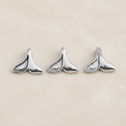 Dolphin Tail Surgical Steel Pendant, 1Pc - detail view 2 (SG.214)