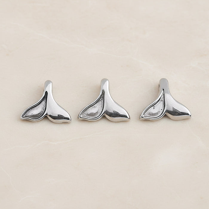 Dolphin Tail Surgical Steel Pendant, 1Pc - detail view 2 (SG.214)