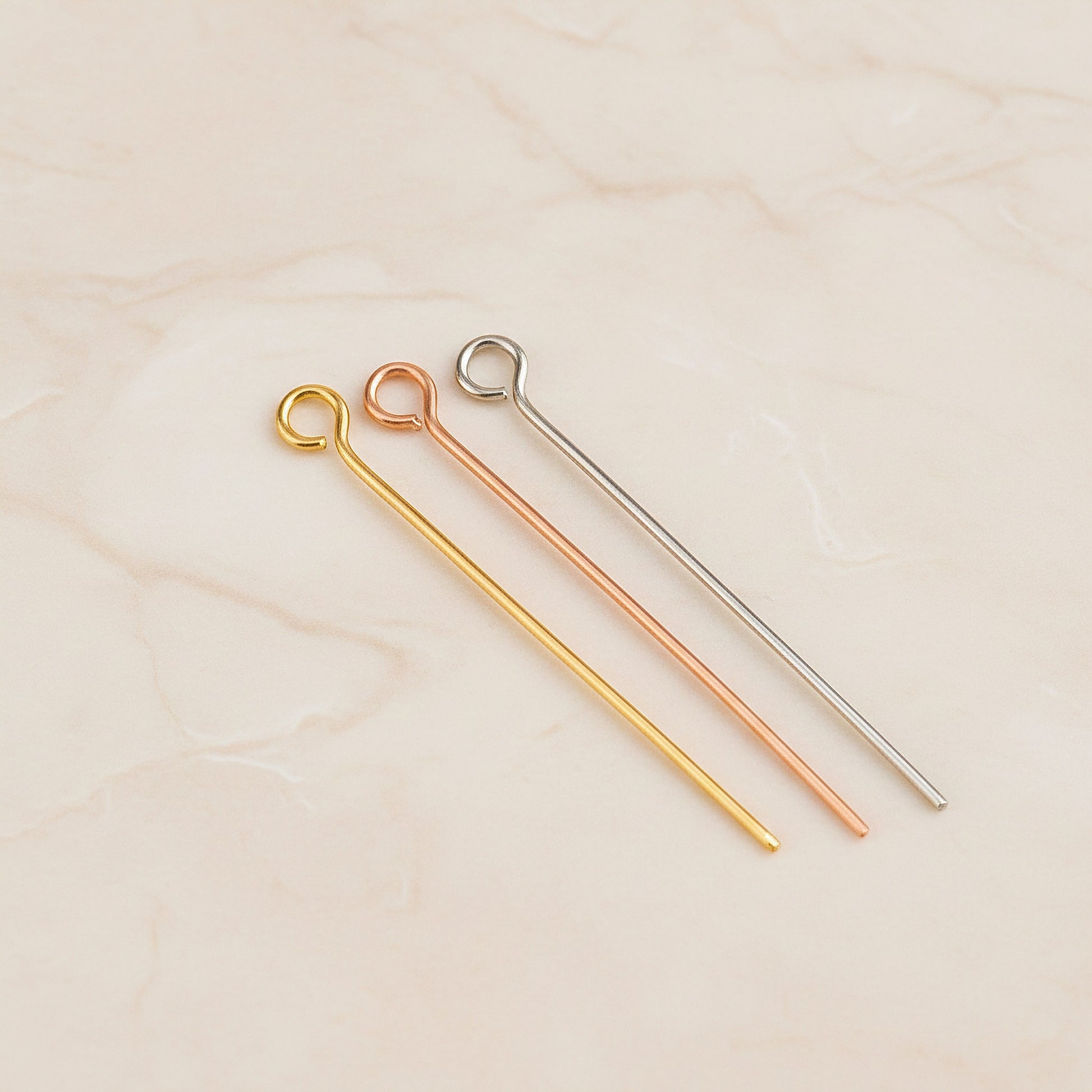 Surgical Steel 0.5 x 30 mm Eyepin, 10pc - detail view 1 (SG.236)