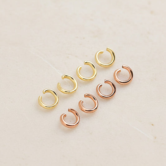 Round Surgical Steel 4mm Open Jump Ring, about 80pc (SG.238)