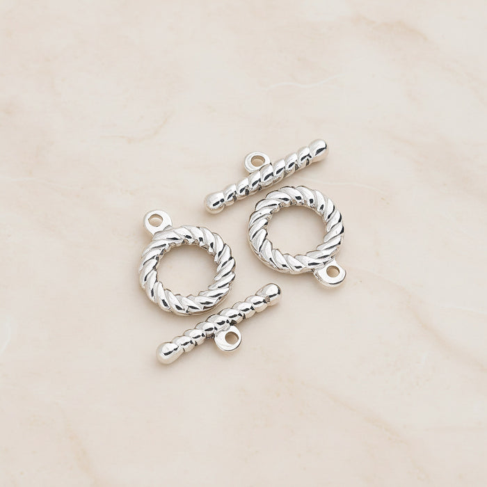Rope Surgical Steel Toggle and Bar Clasp, 1 Set (SG.253)