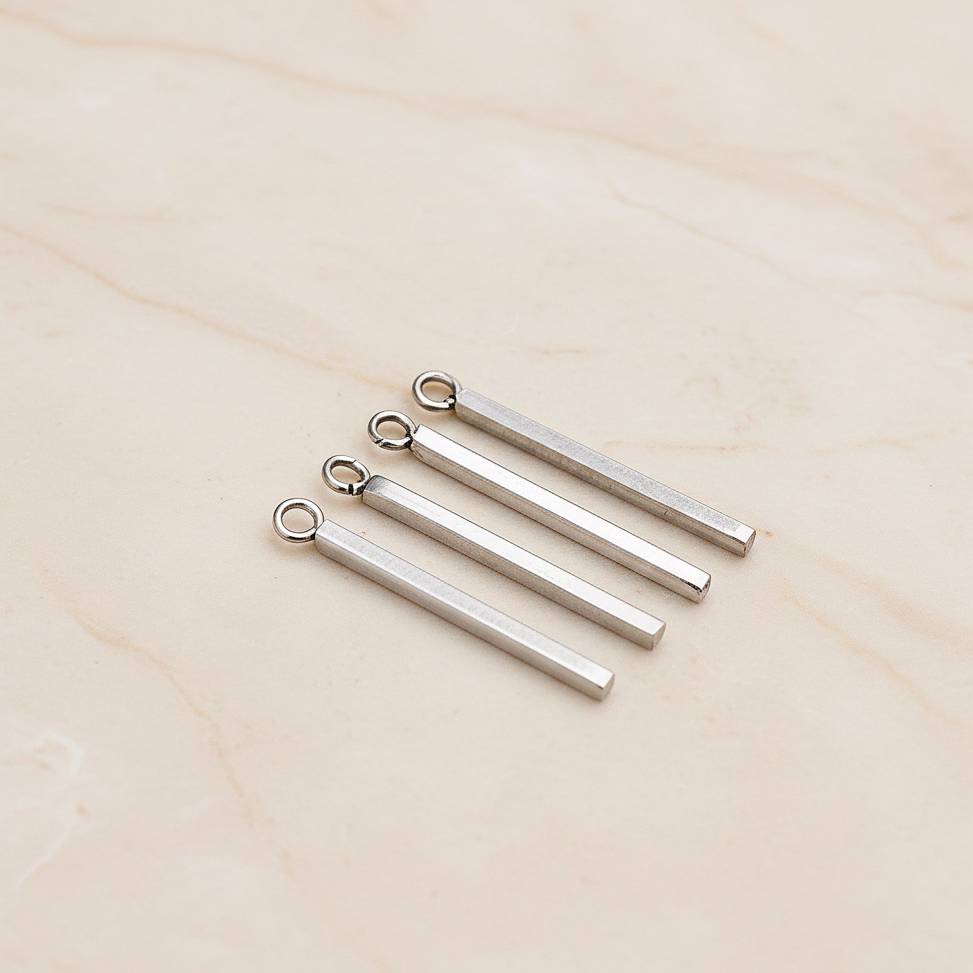 Stick Surgical Steel Pendant, 6 Pc - detail view 1 (SG.254)