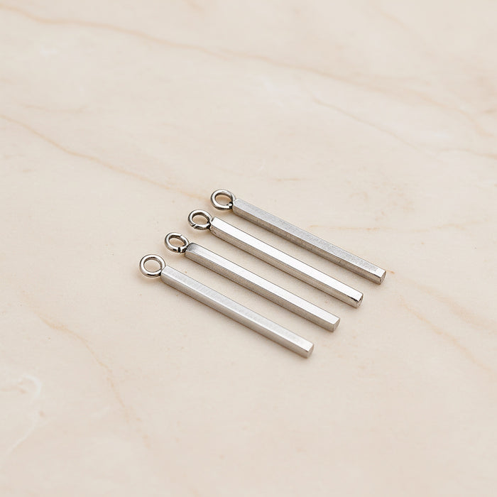 Stick Surgical Steel Pendant, 6 Pc - detail view 1 (SG.254)