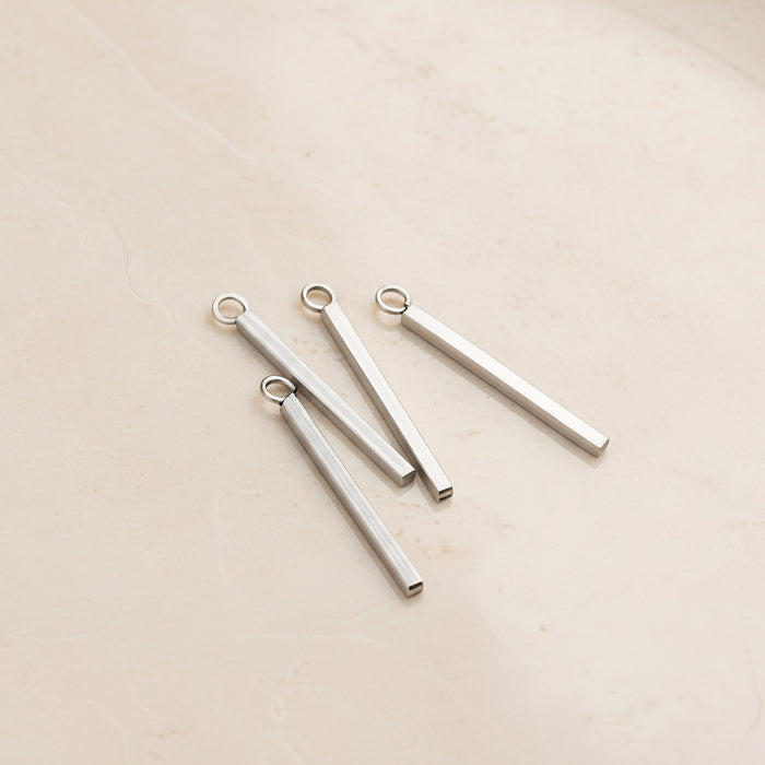 Stick Surgical Steel Pendant, 6 Pc - detail view 2 (SG.254)