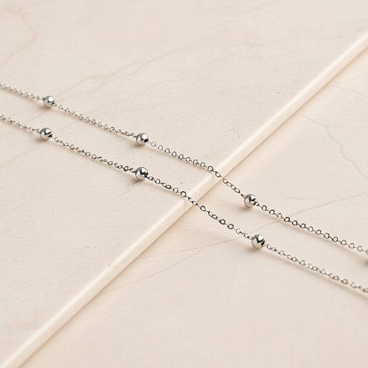 Ball Station Surgical Steel Satellite Chain, 1M (SG.281)