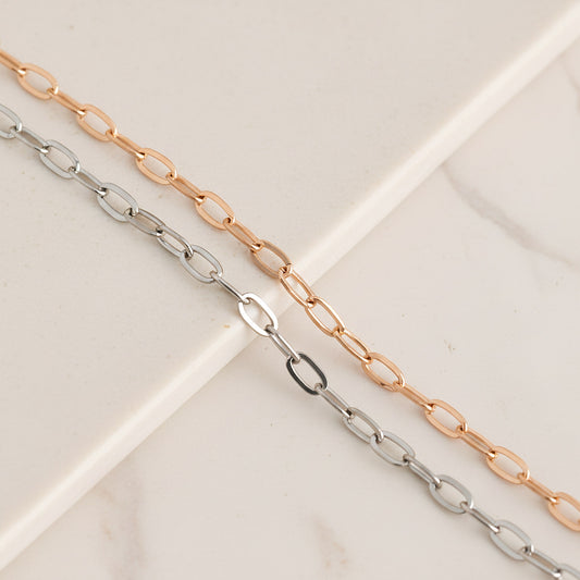 Oval Surgical Steel 2mm Cable Chain, 50cm (SG.284)
