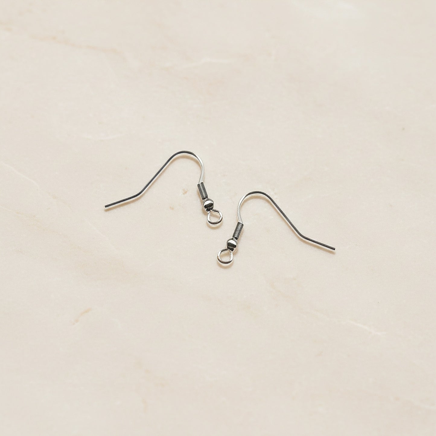 Ball Fish Hook Surgical Steel Earring Wires, 4 pc - detail view 1 (SG.605)