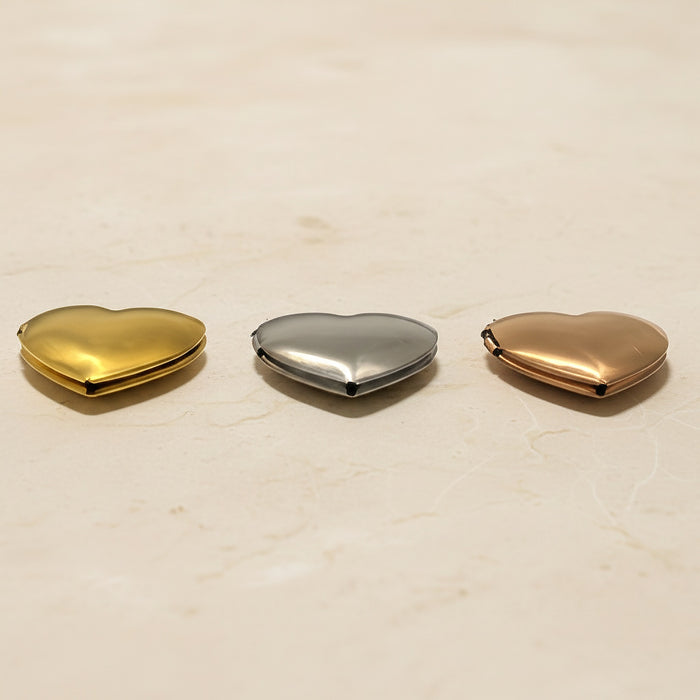 Heart Surgical Steel Locket Pendant, 1 pc - detail view 2 (SG.554)