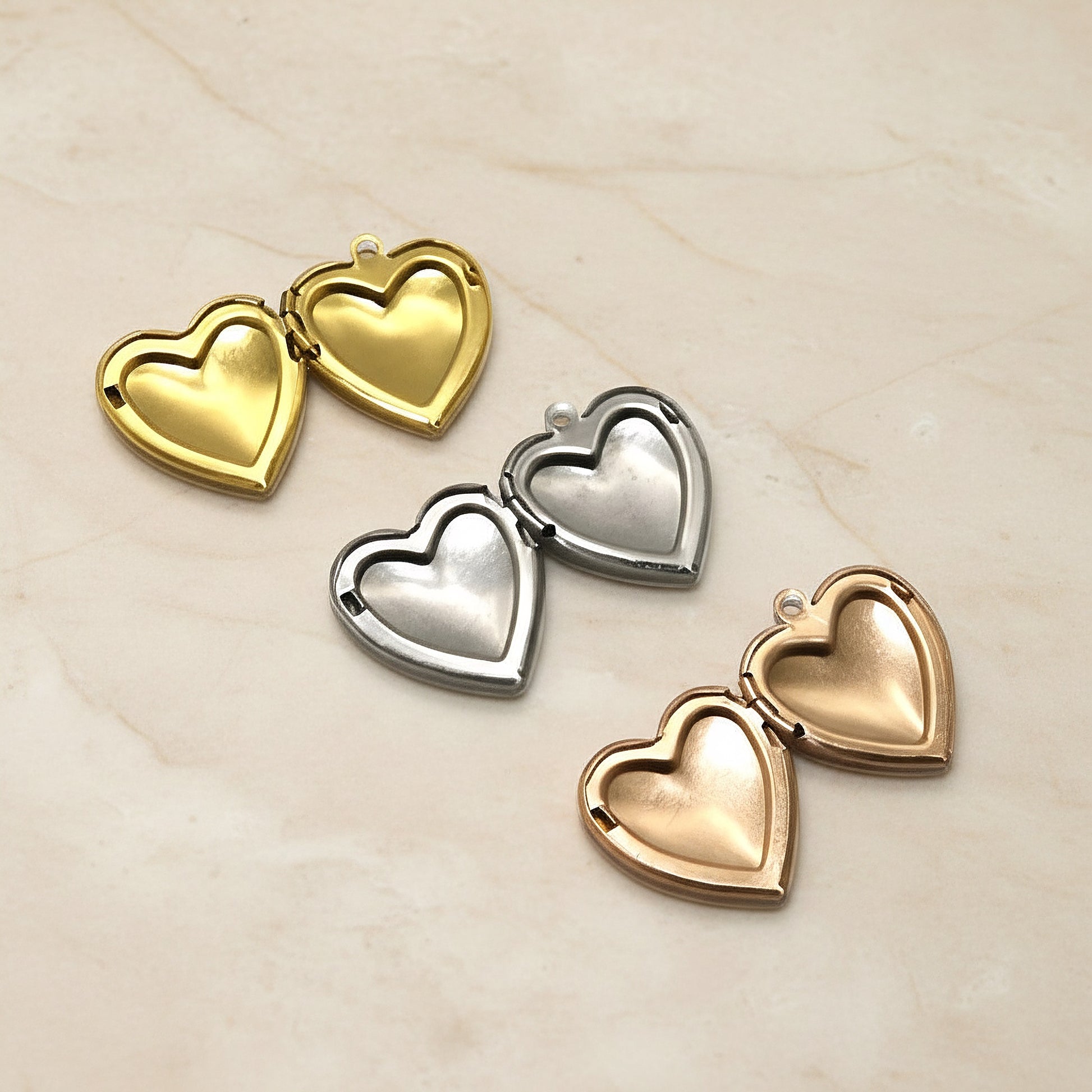 Heart Surgical Steel Locket Pendant, 1 pc - detail view 4 (SG.554)