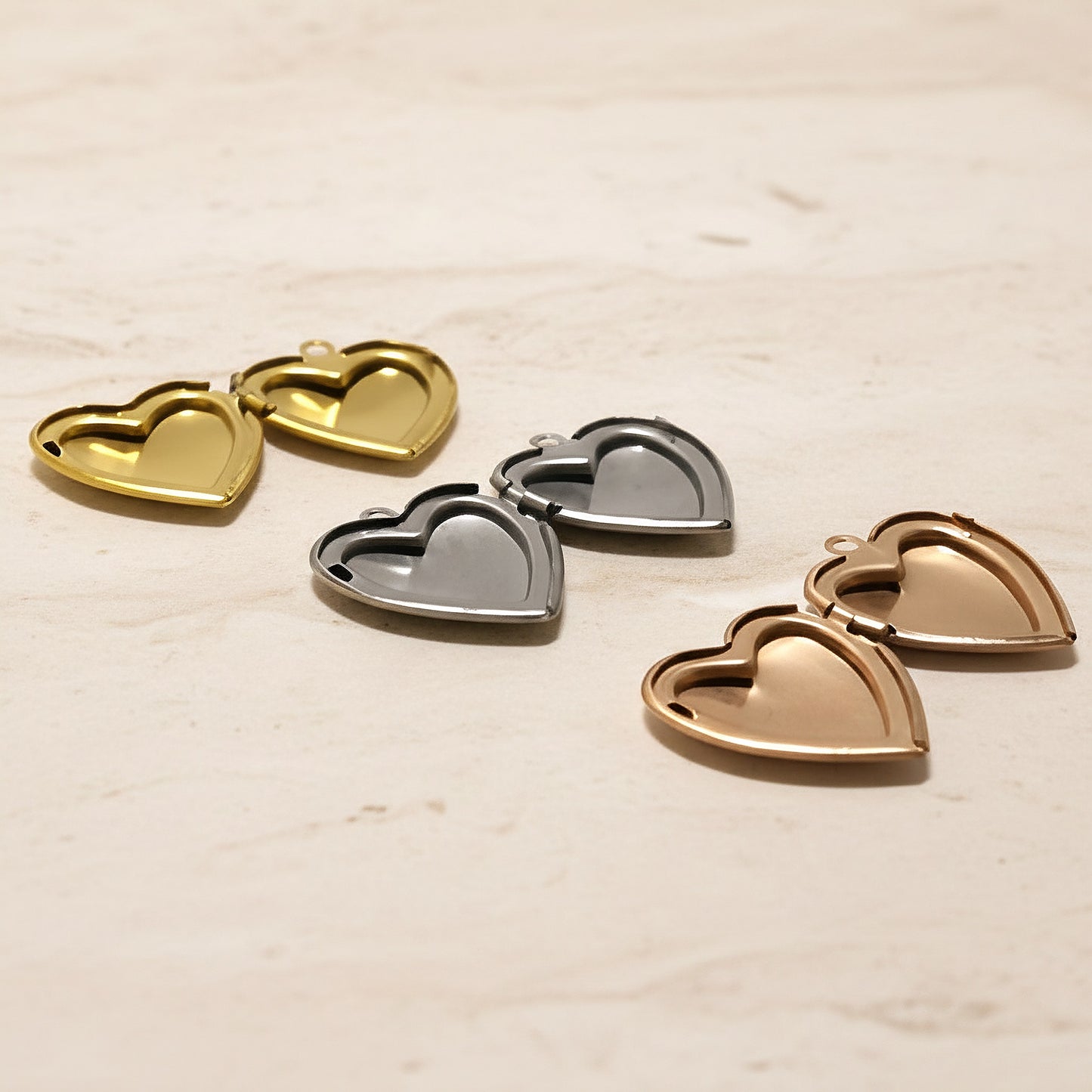 Heart Surgical Steel Locket Pendant, 1 pc - detail view 5 (SG.554)