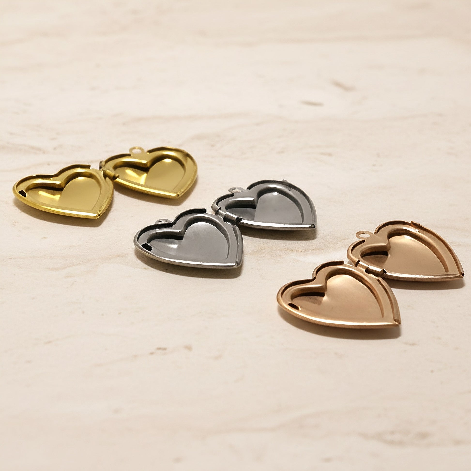 Heart Surgical Steel Locket Pendant, 1 pc - detail view 5 (SG.554)