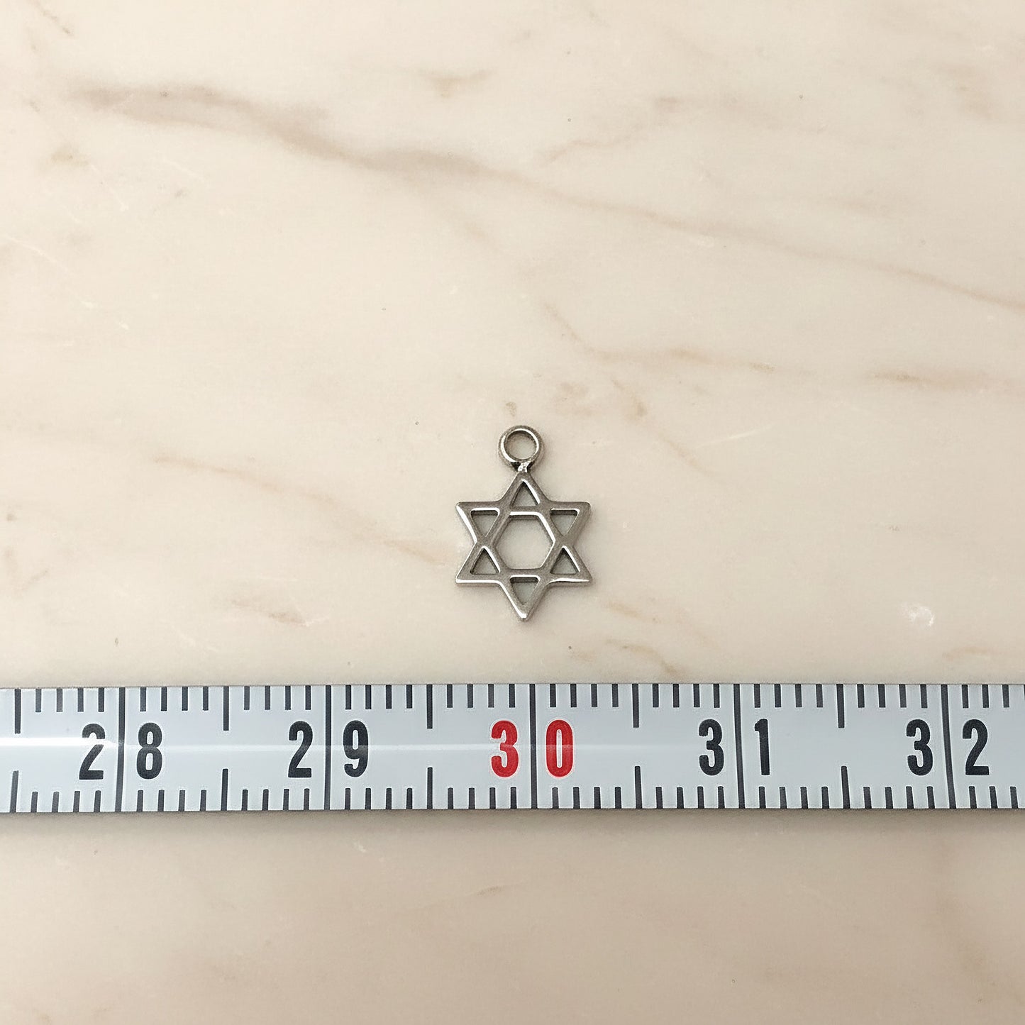 Six-Point Star Surgical Steel Tiny Pendant, 2 Pc (SG.045)