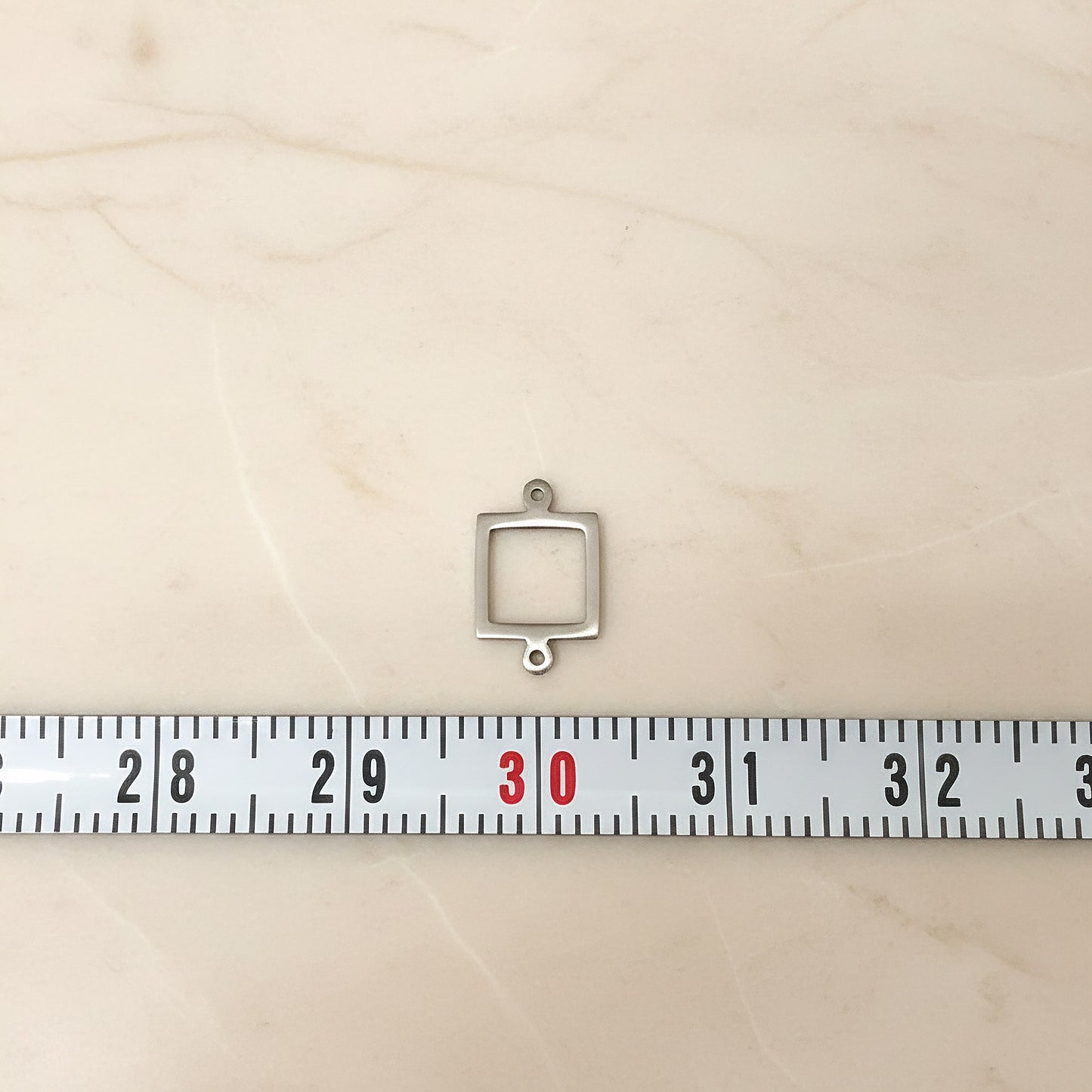 Rectangle Open Frame Surgical Steel 7 x 9 mm Connector, 2 Pc (SG.046)