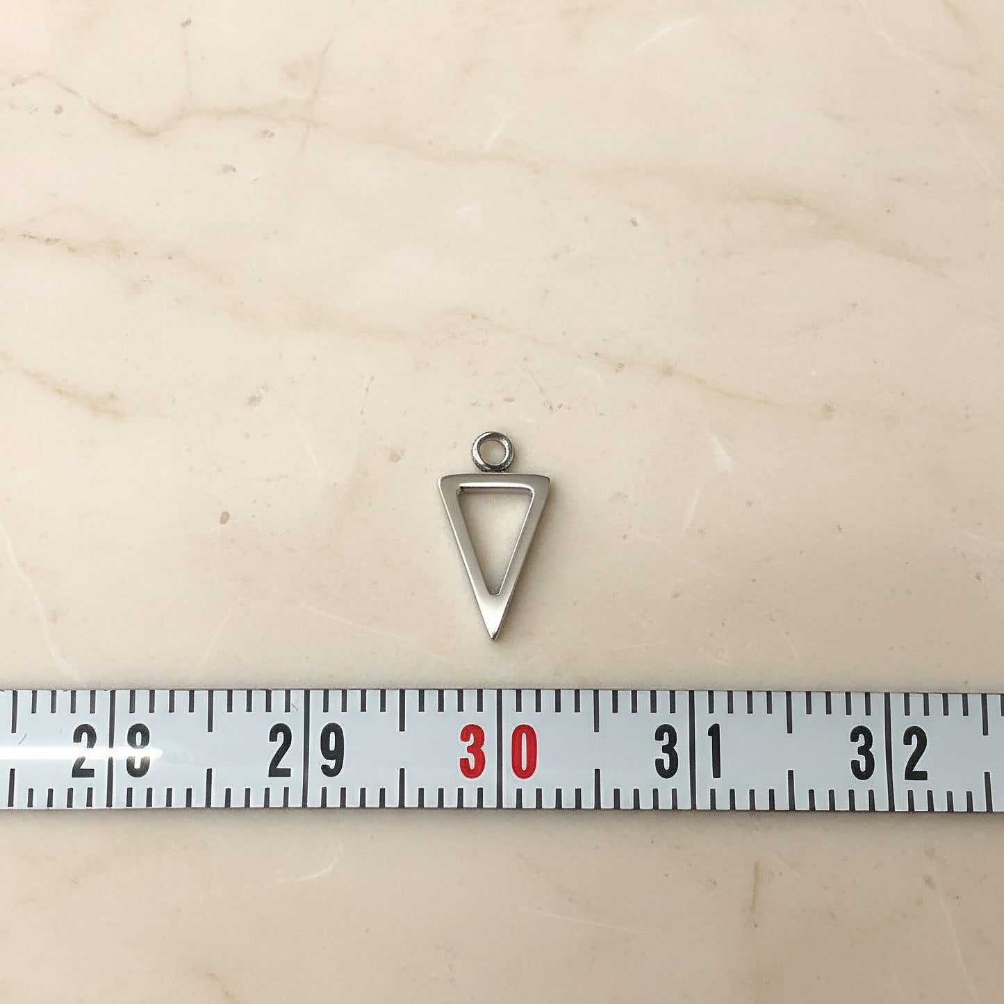 Triangle Surgical Steel 6x9mm Pendant, 2 Pc (SG.047)