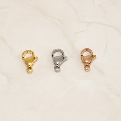 Lobster Claw Surgical Steel 12mm Clasp, 4 pc (SG.562)
