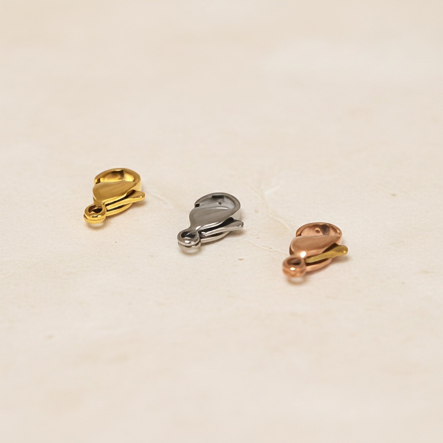 Lobster Claw Surgical Steel 12mm Clasp, 4 pc (SG.562)