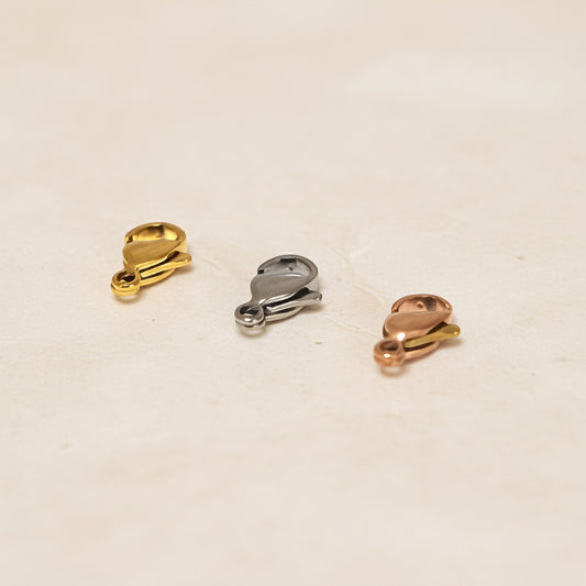 Lobster Claw Surgical Steel 12mm Clasp, 4 pc (SG.562)