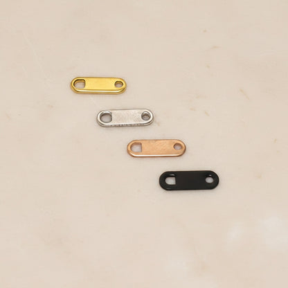 Straight Bar Surgical Steel Connector, 4 pc - detail view 1 (SG.565)