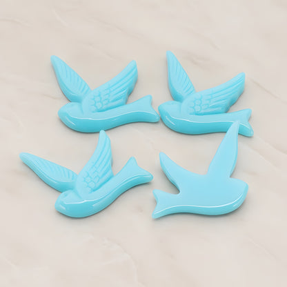Bird Flat Back Cabochon, 4 Pc (CB.070)