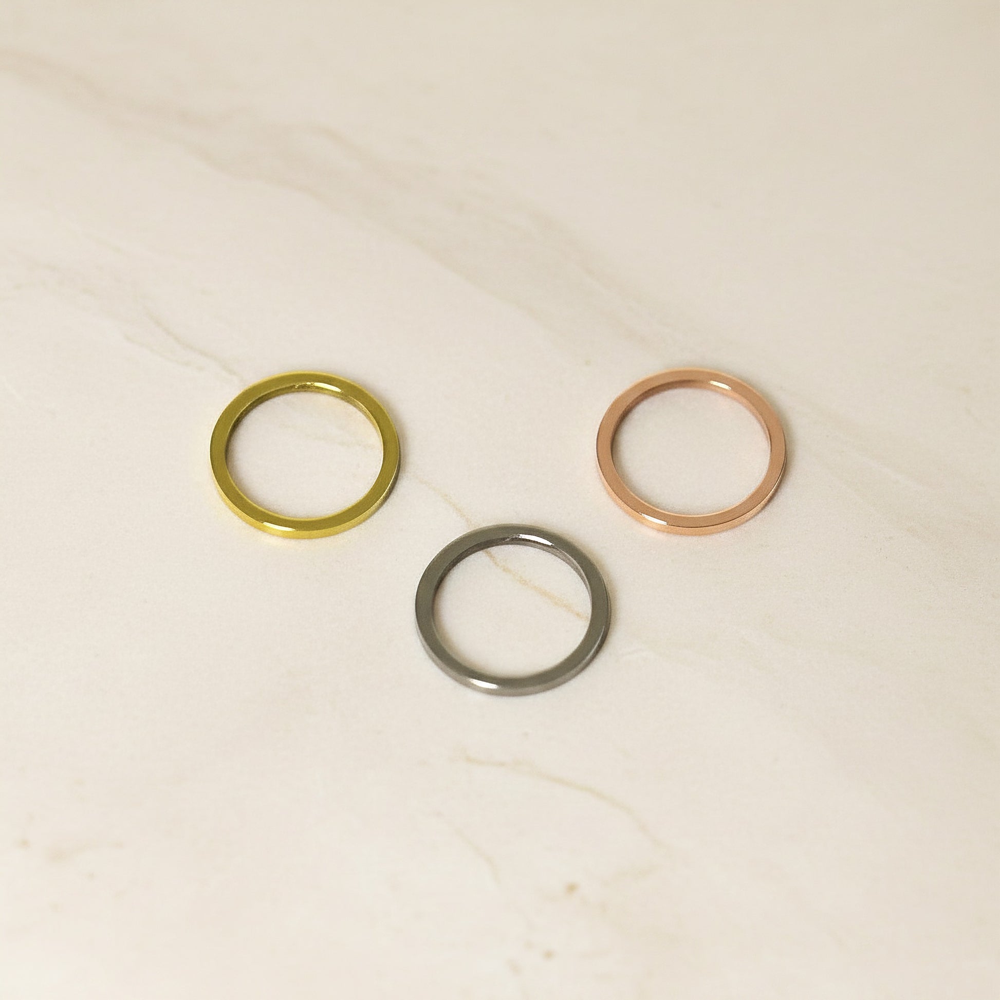 Round Surgical Steel 15mm Ring Pendant, 1 pc - detail view 1 (SG.544)