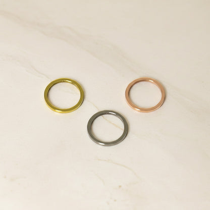 Round Surgical Steel 15mm Ring Pendant, 1 pc - detail view 1 (SG.544)