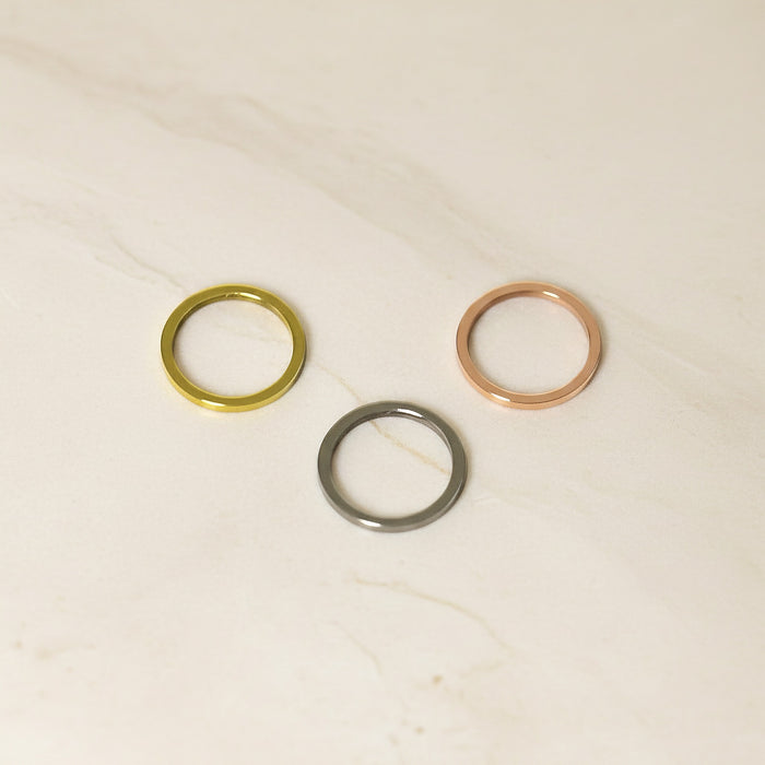 Round Surgical Steel 15mm Ring Pendant, 1 pc - detail view 1 (SG.544)
