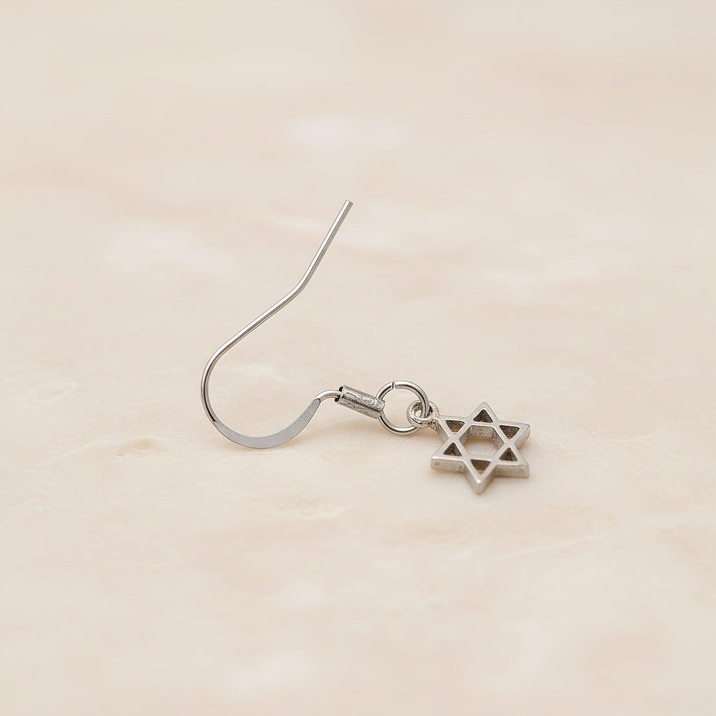 Spring Coil Fish Hook Surgical Steel Ear Wire, 4 pc - detail view 3 (SG.599)