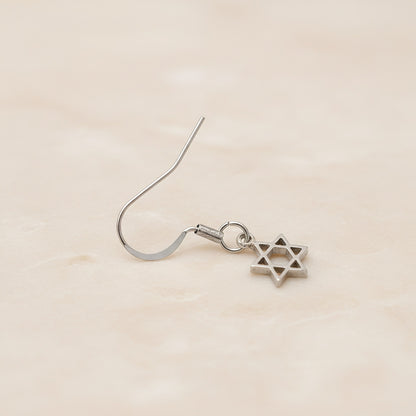 Spring Coil Fish Hook Surgical Steel Ear Wire, 4 pc - detail view 3 (SG.599)