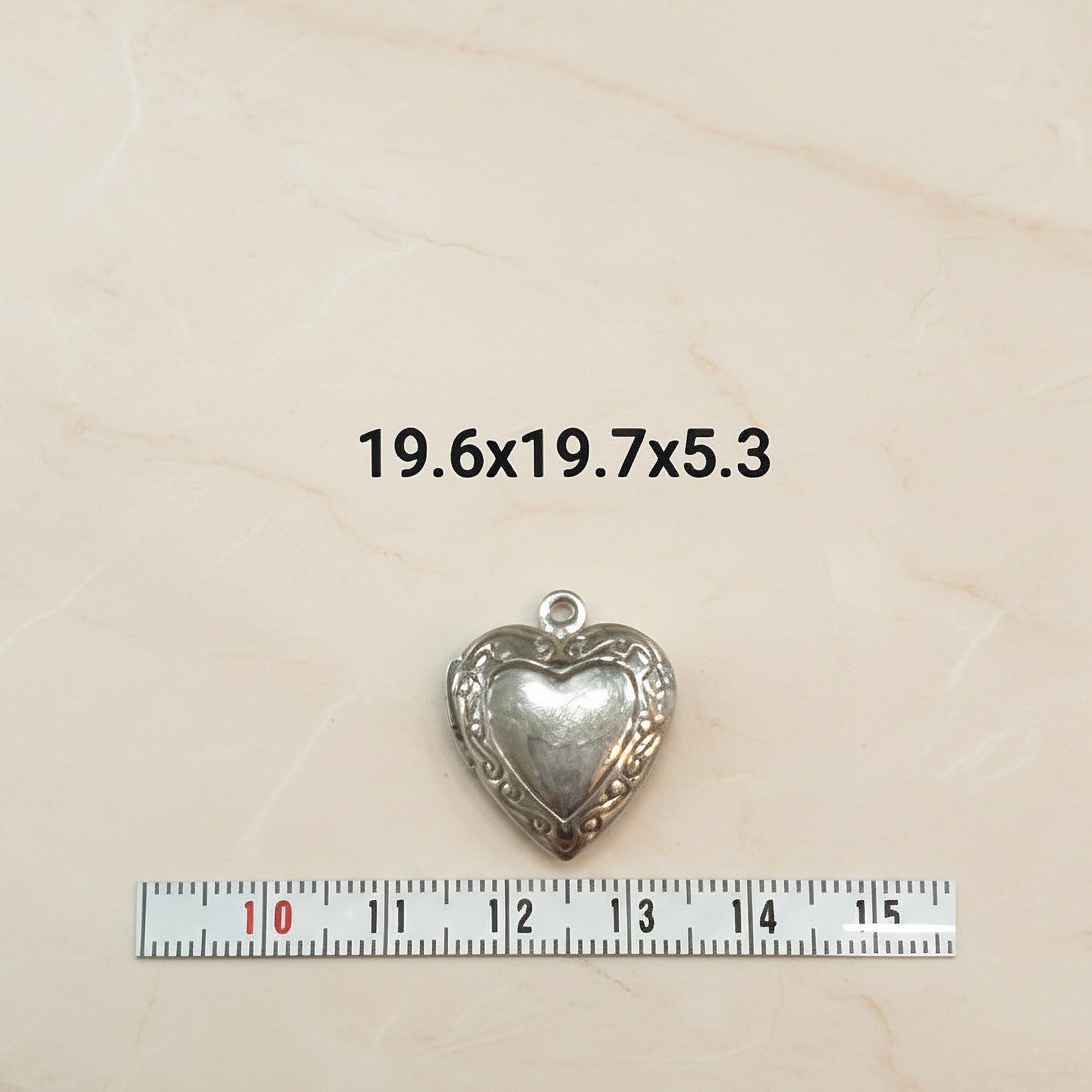 Heart Surgical Steel Small Locket Pendant, 1 Pc (SG.105)