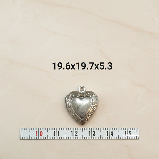 Heart Surgical Steel Small Locket Pendant, 1 Pc (SG.105)