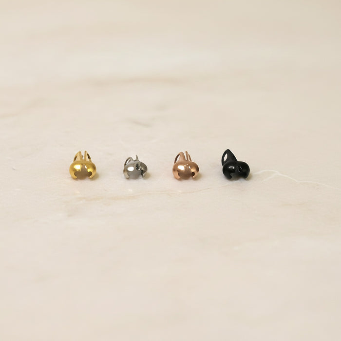 Ballcap Surgical Steel 2 mm Bead Tip, 4 pc - detail view 3 (SG.561)