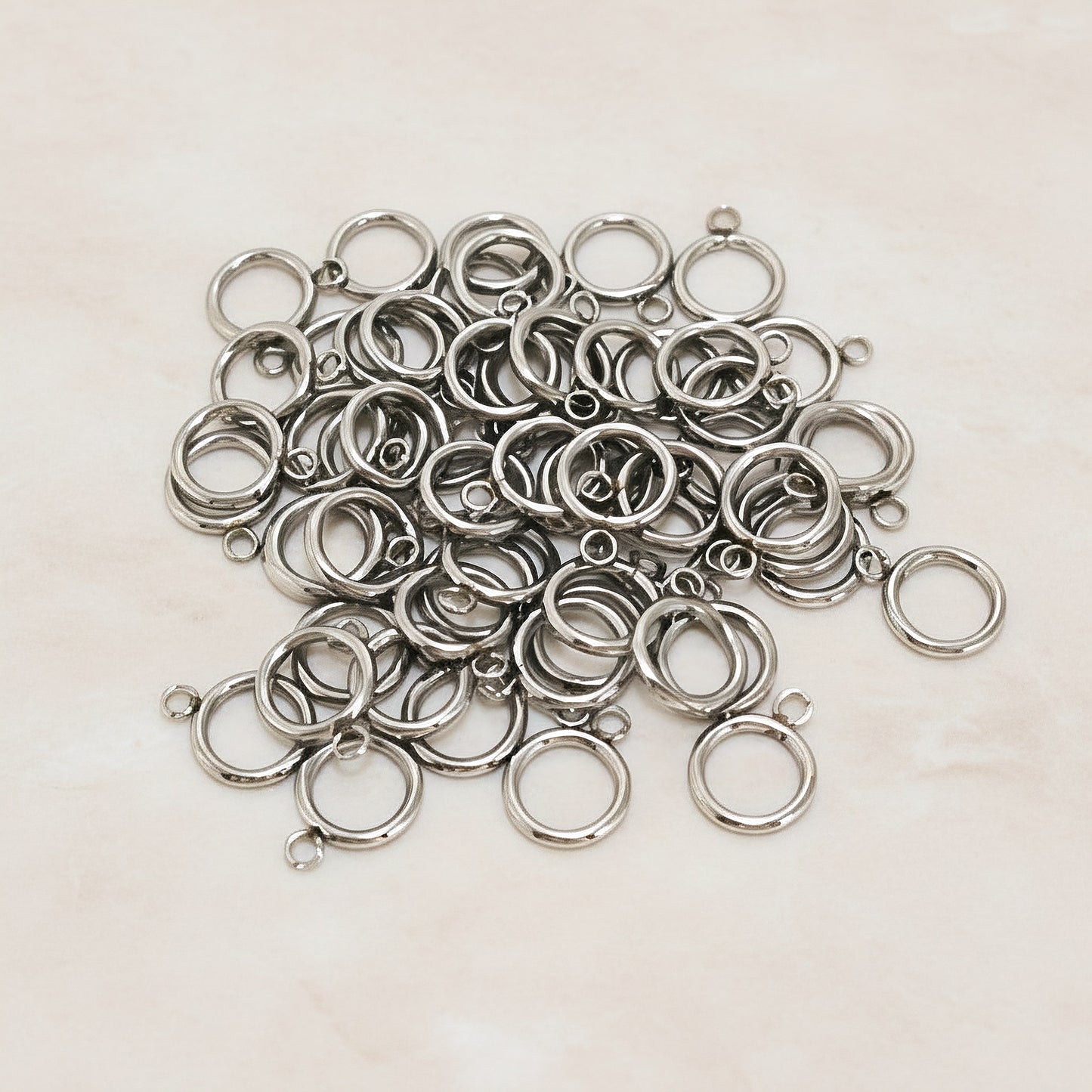 Round Ring & Bar Surgical Steel Toggle Clasp, 1 Set (SG.566)