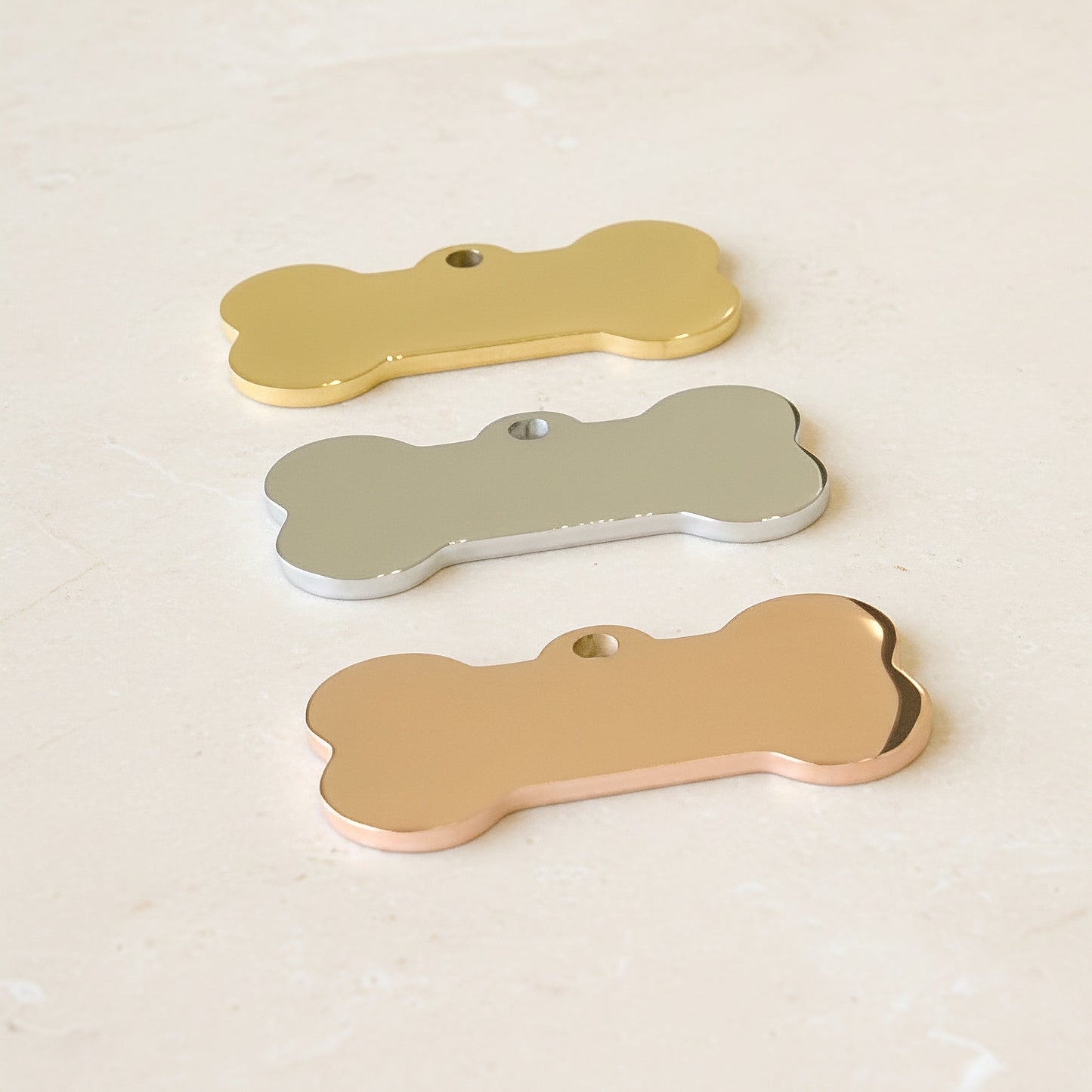 Dog Bone Surgical Steel Pendant, 1 pc - detail view 4 (SG.527)