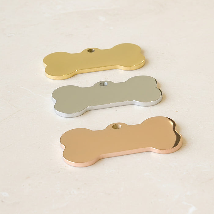 Dog Bone Surgical Steel Pendant, 1 pc - detail view 4 (SG.527)