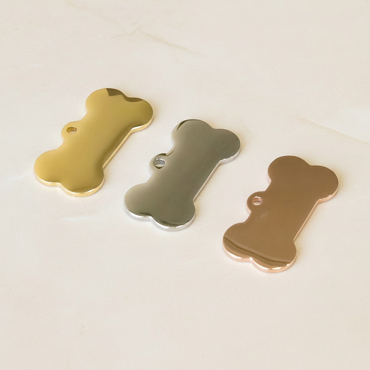 Dog Bone Surgical Steel Pendant, 1 pc - detail view 5 (SG.527)