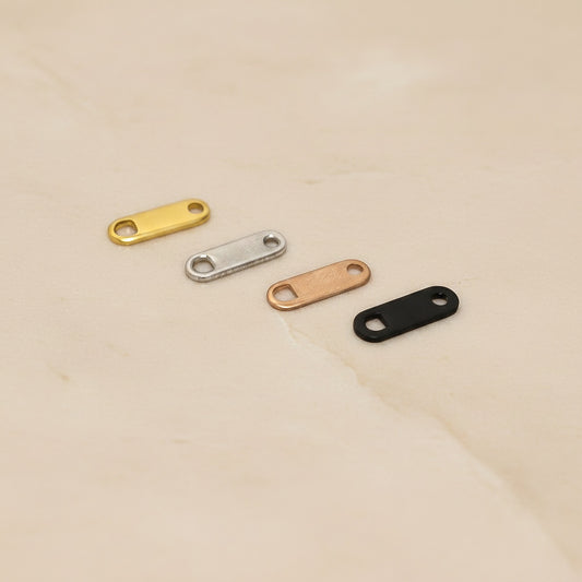 Straight Bar Surgical Steel Connector, 4 pc (SG.565)