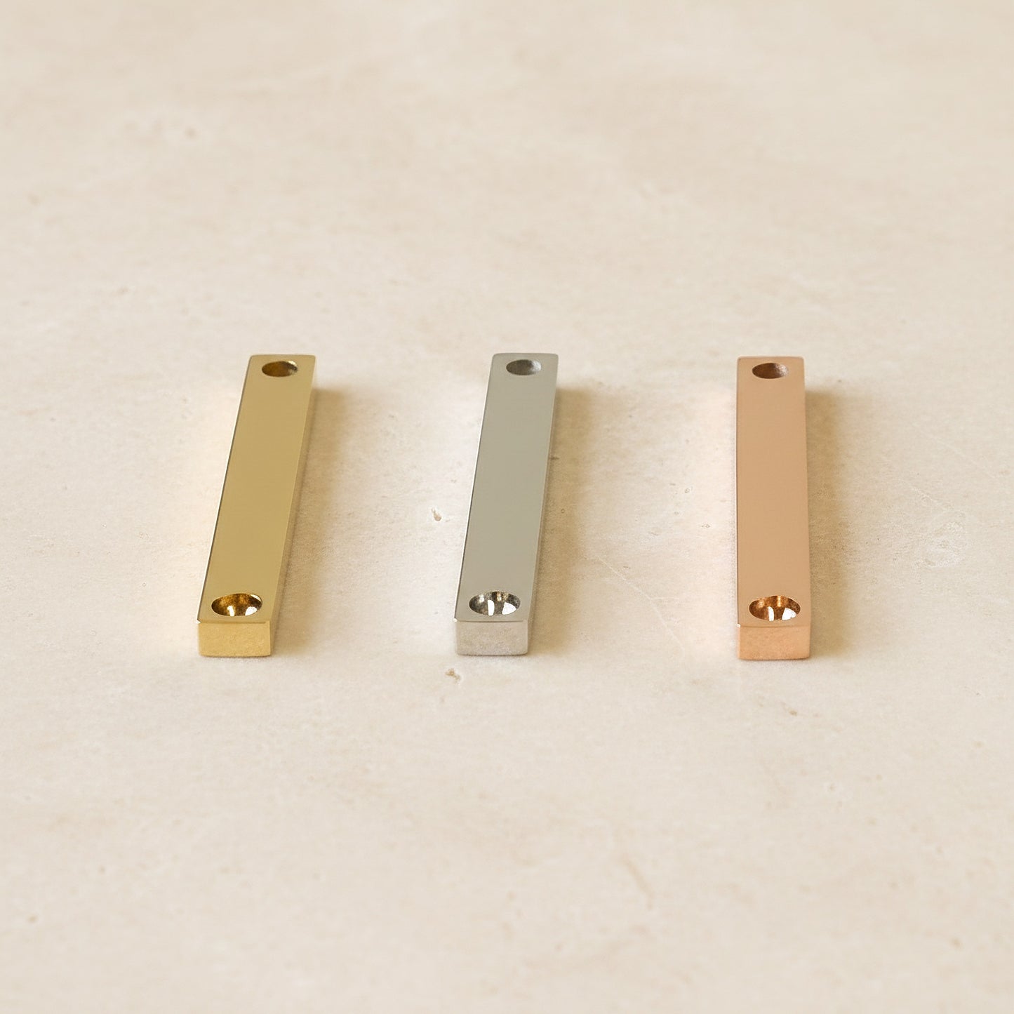 Square Stick Surgical Steel Pendant, 1 pc - detail view 3 (SG.550)