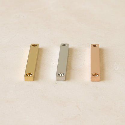 Square Stick Surgical Steel Pendant, 1 pc - detail view 3 (SG.550)