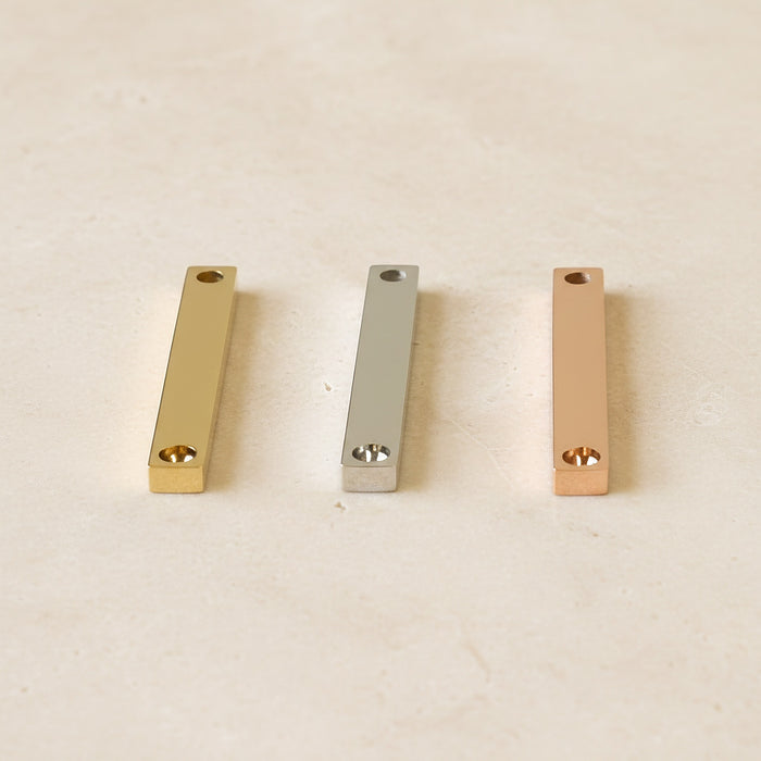 Square Stick Surgical Steel Pendant, 1 pc - detail view 3 (SG.550)